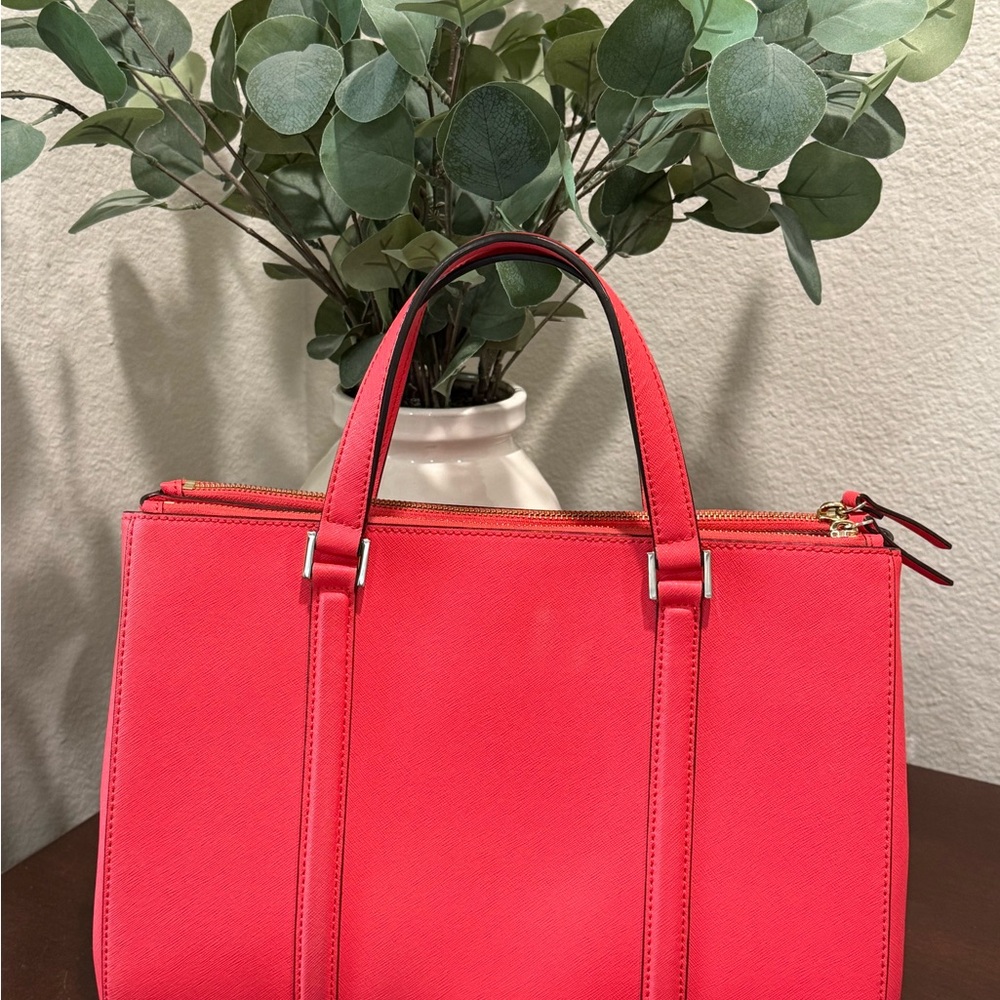 Kate Spade Coral Satchel Structured Bag Handbag Purse - Picture 2 of 6